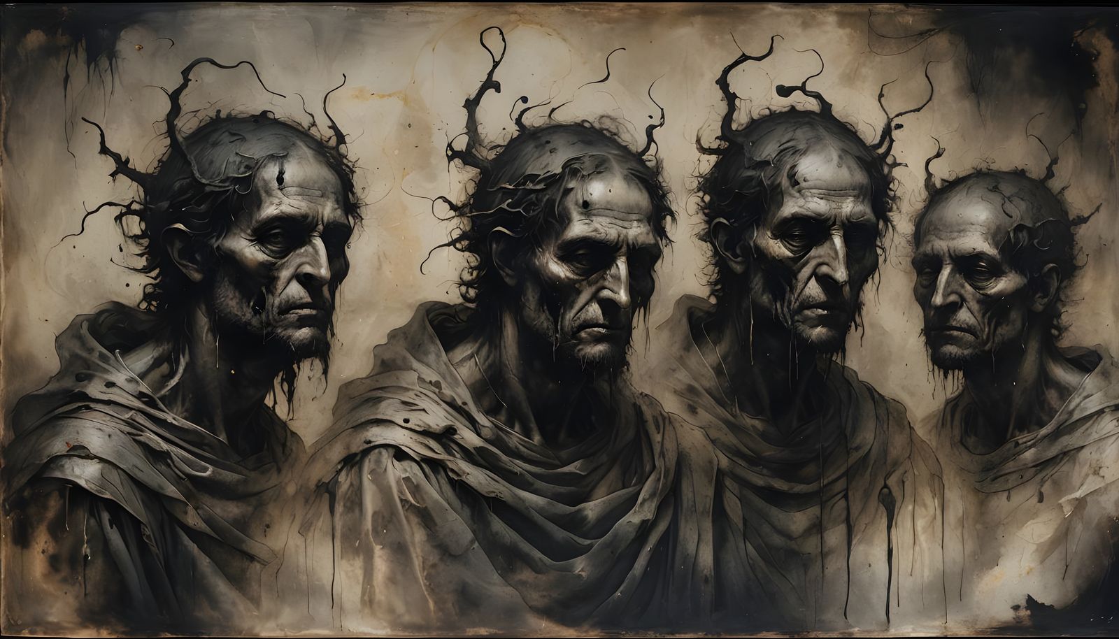 Lemures in Black Ink on Vellum