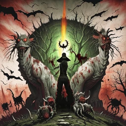 Midnight Hour Zombie Apocalypse: High Contrast Image