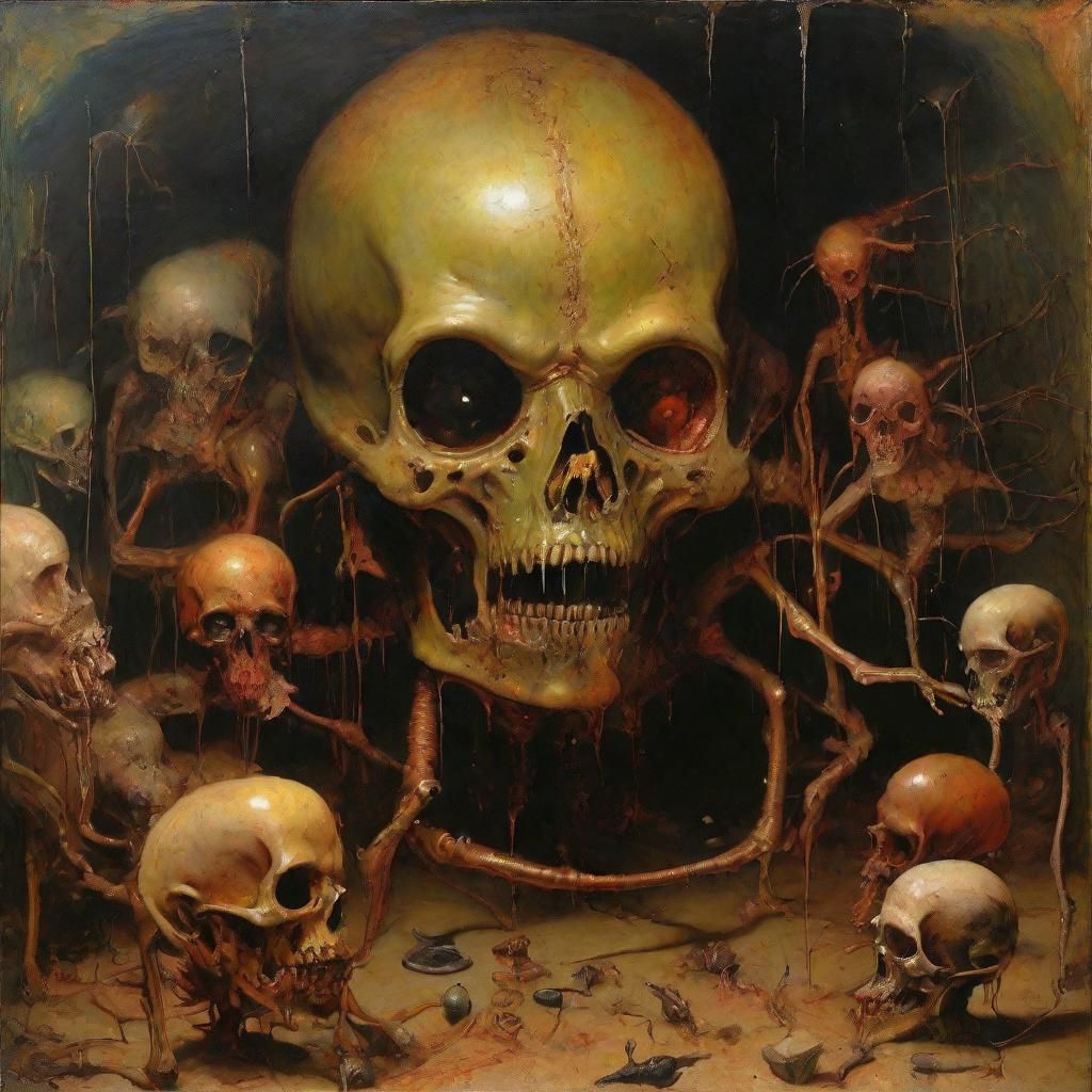 Grimdark Machine in Smoking Ruins, Grisly Decay