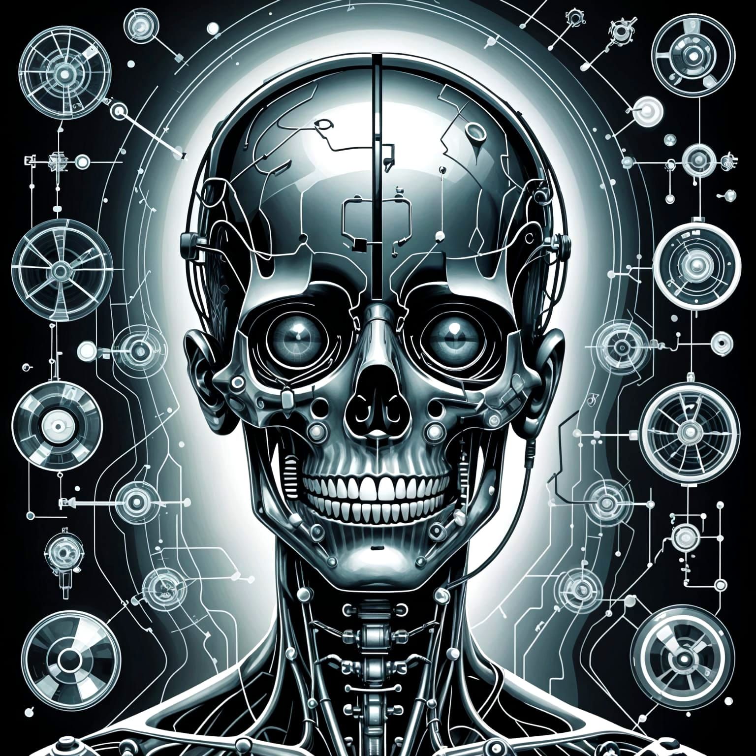 Dadaist X-Ray Vector Odyssey of Mystery