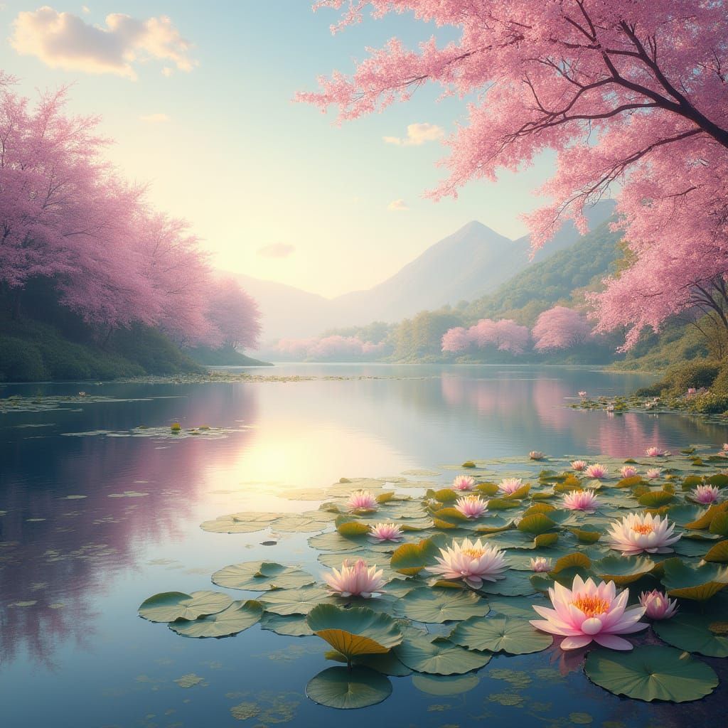 Springtime Serenity in a Japanese-Inspired Landscape
