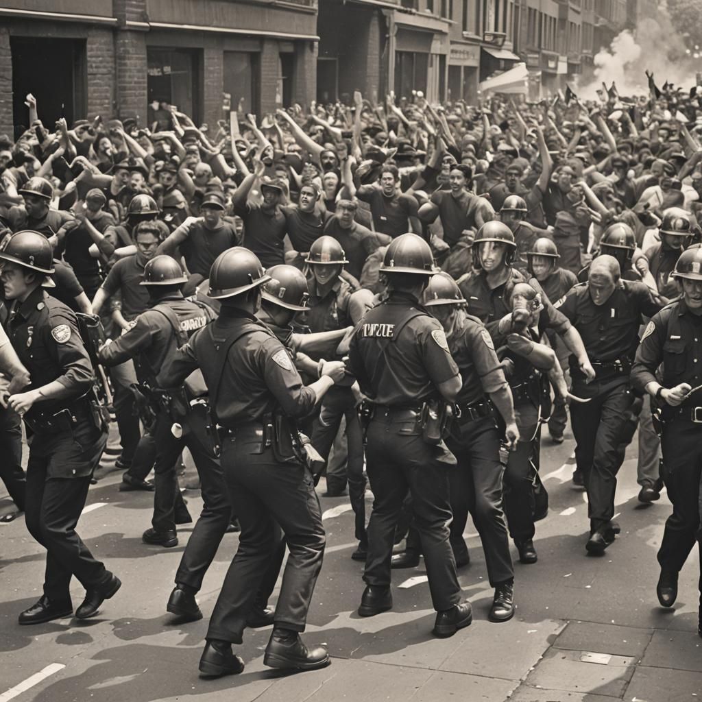 Stonewall riots < 2.0> , lgbt movement , pride <1.5>, gay pride , lgbtq <1.0>,<fire hose>,<crowd control> ,<police bruta...