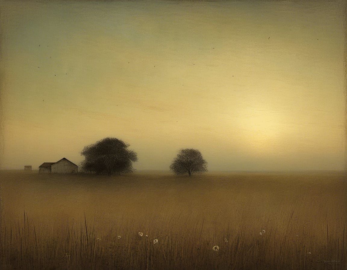 Night's Beginning: A Surreal Transition to Dawn