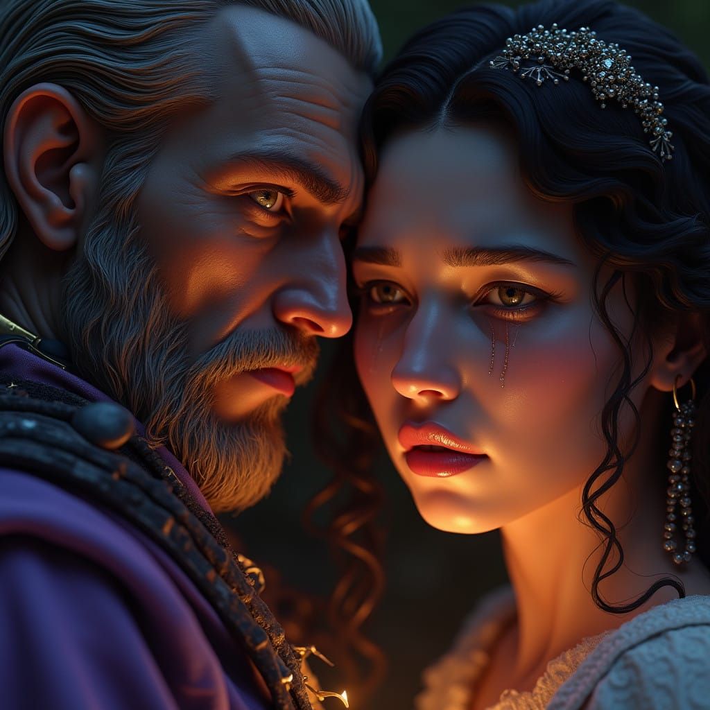 A Warrior's Heartbreak in Golden Darkness