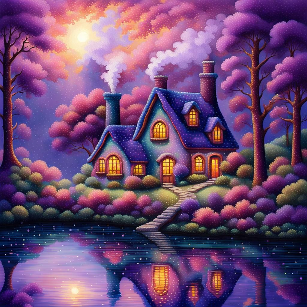 Beautiful scenery by the lake