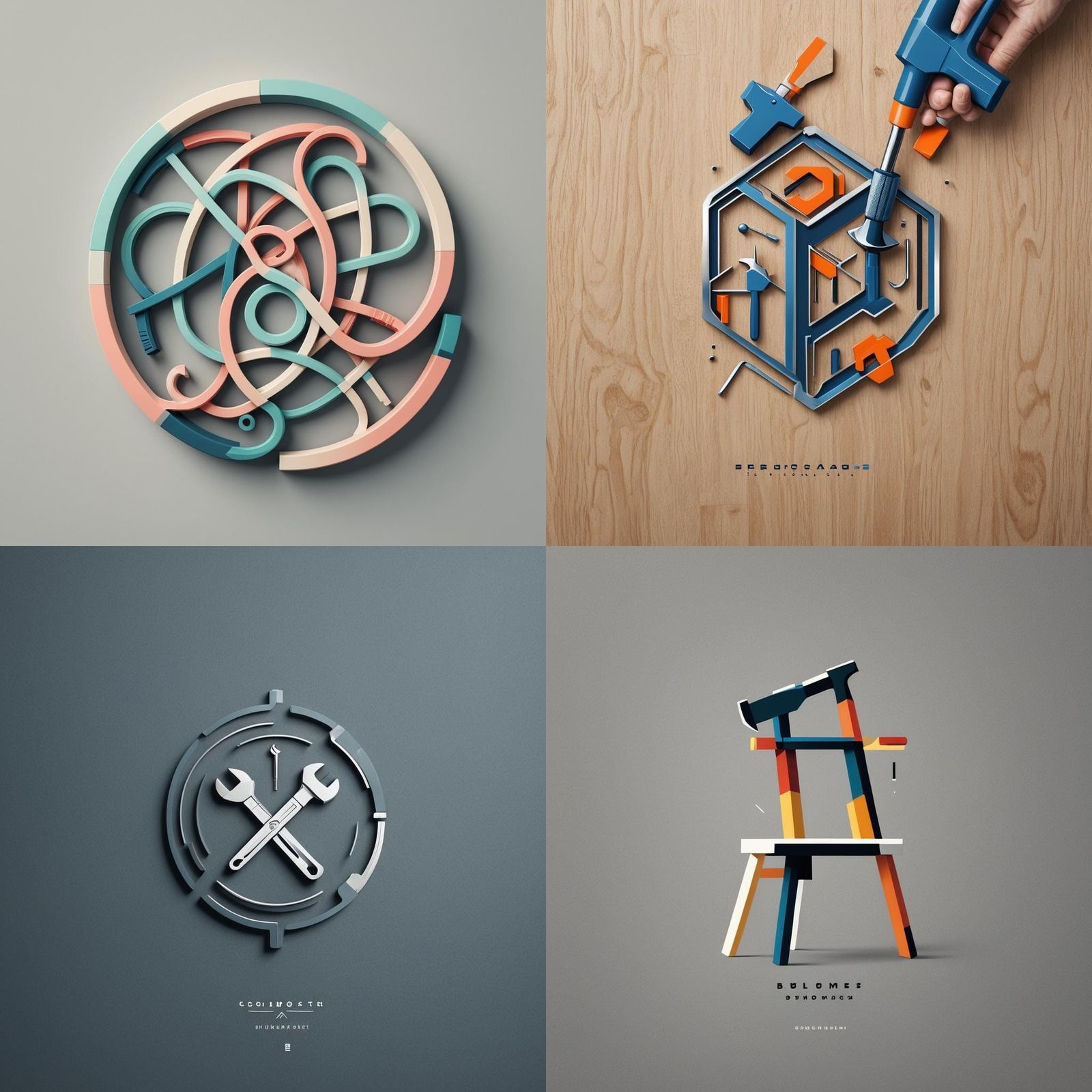 Minimalist Logo Design for Furniture Assembly