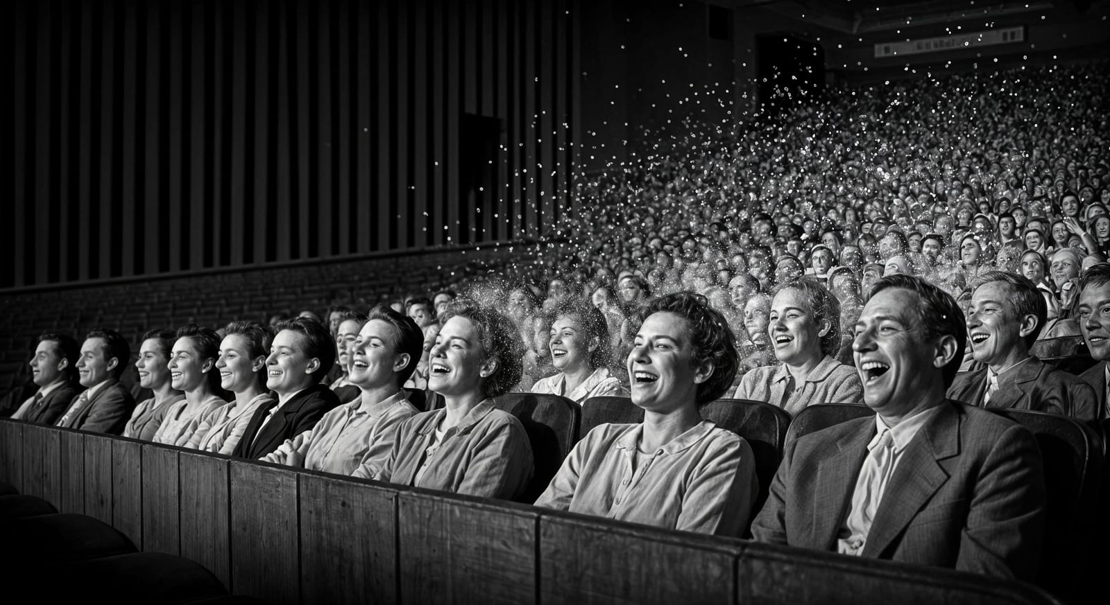 Vintage Audience Disintegrates into Particles