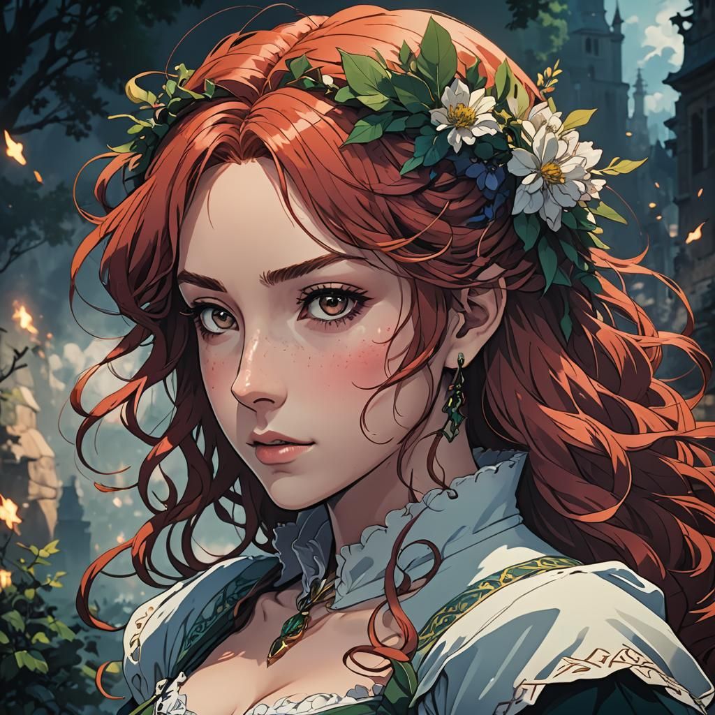 Demelza Anime Art in Studio Trigger Style