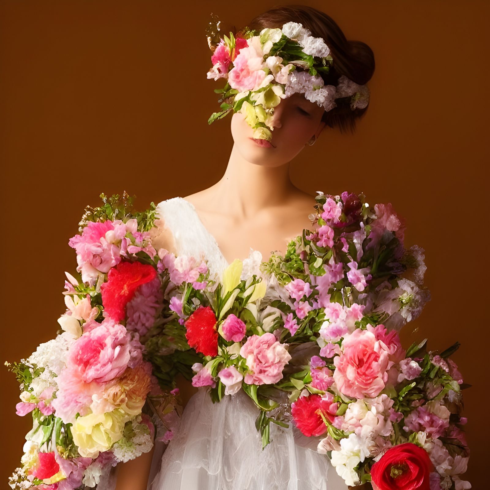 Simple Floral Arrangement Generated by AI