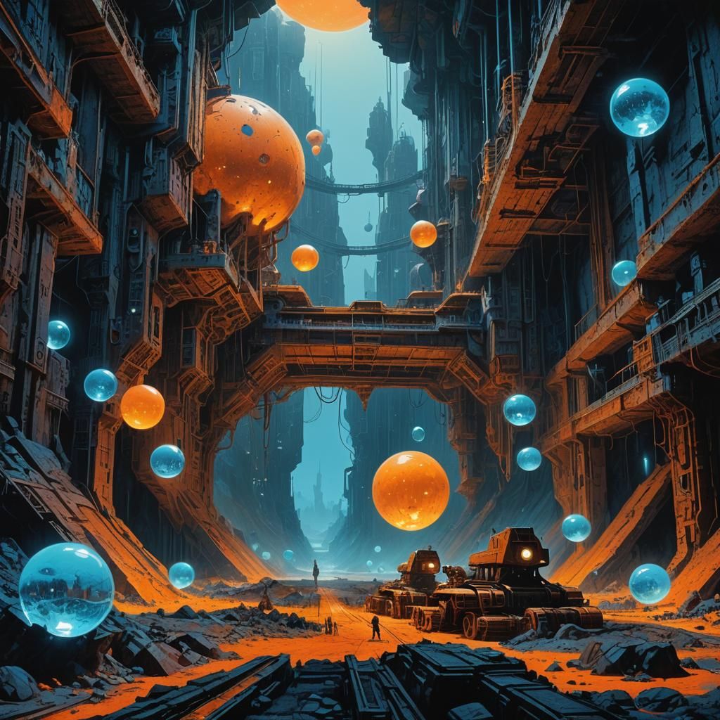 Alien Base in a Mine: Industrial Surrealism