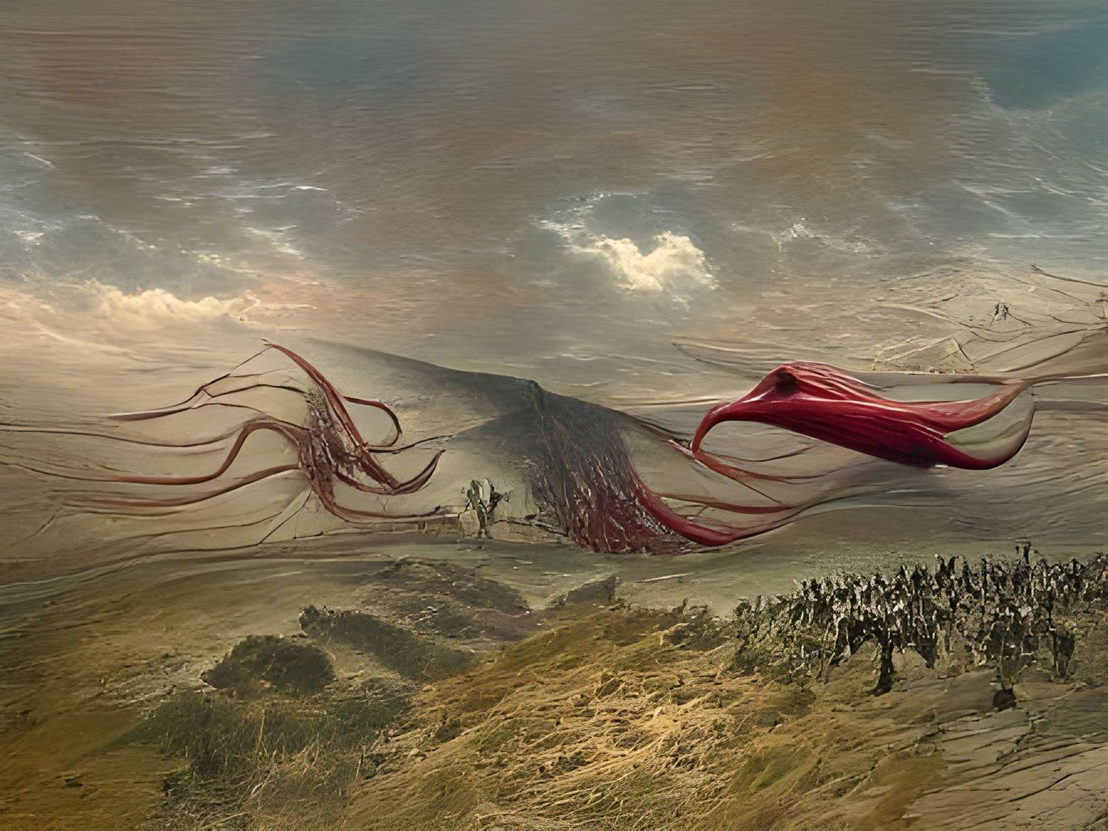 Giant Squid Ravages World in Doré Style