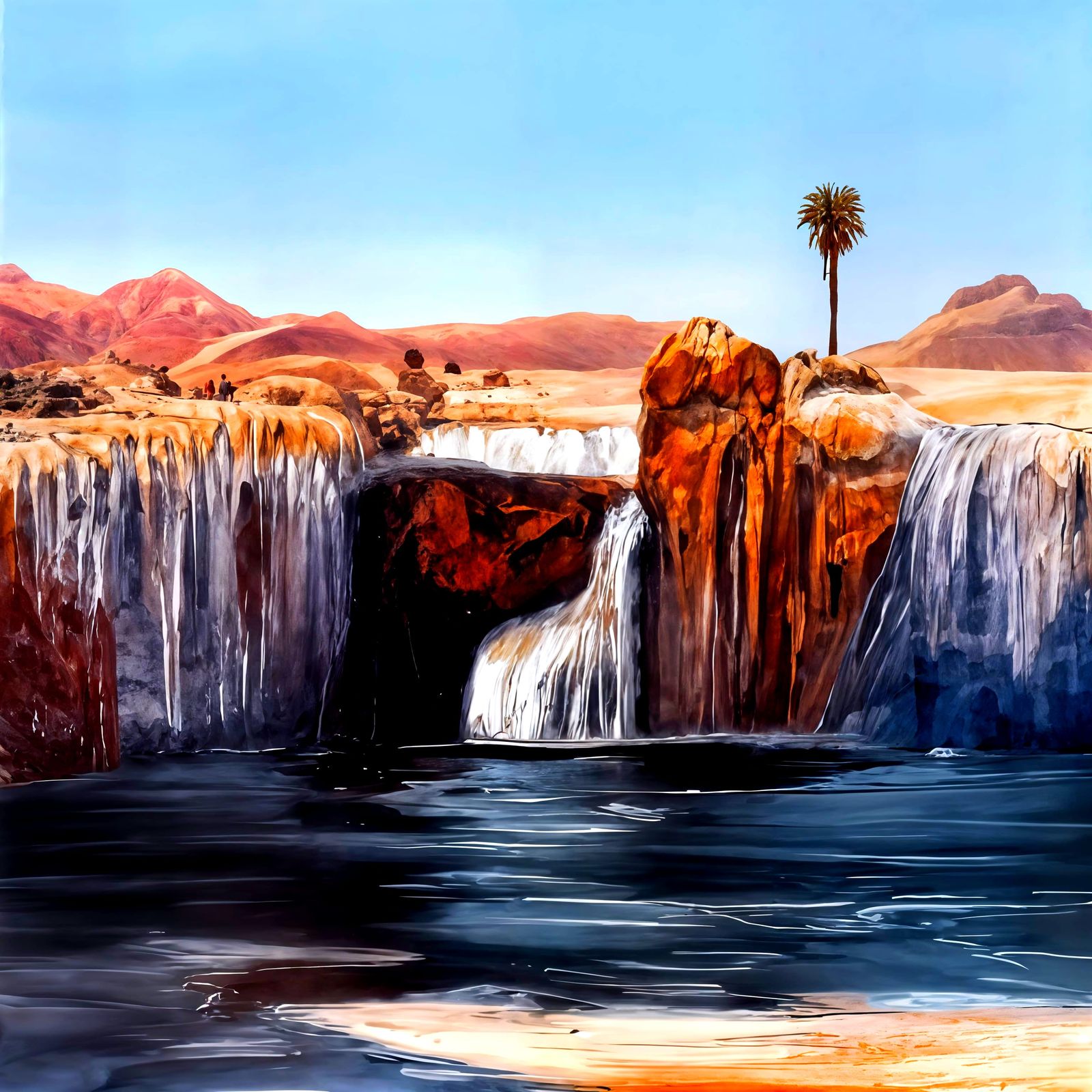 Waterfall in the Desert
