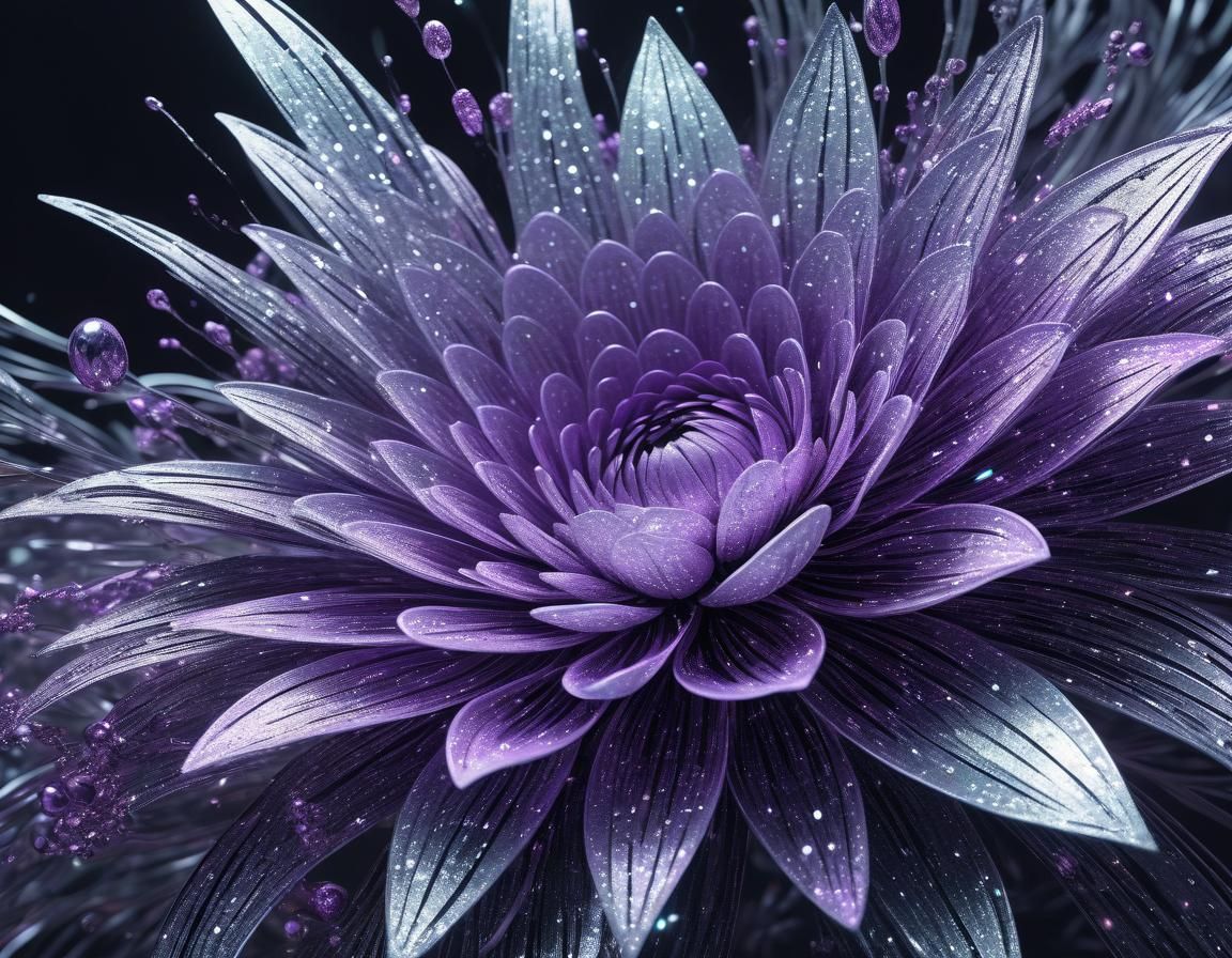 Ethereal Abstract Floral Art in Ultra HD