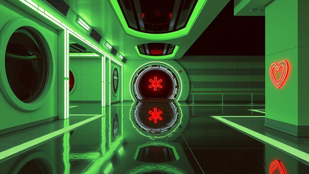 Utopian Future: Frutiger Metro Architecture with Vector Grun...