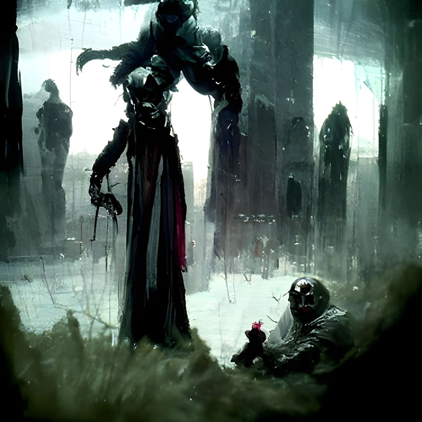 Sinister Game Over in Horror Style