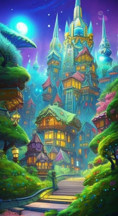 Whimsical Magical City