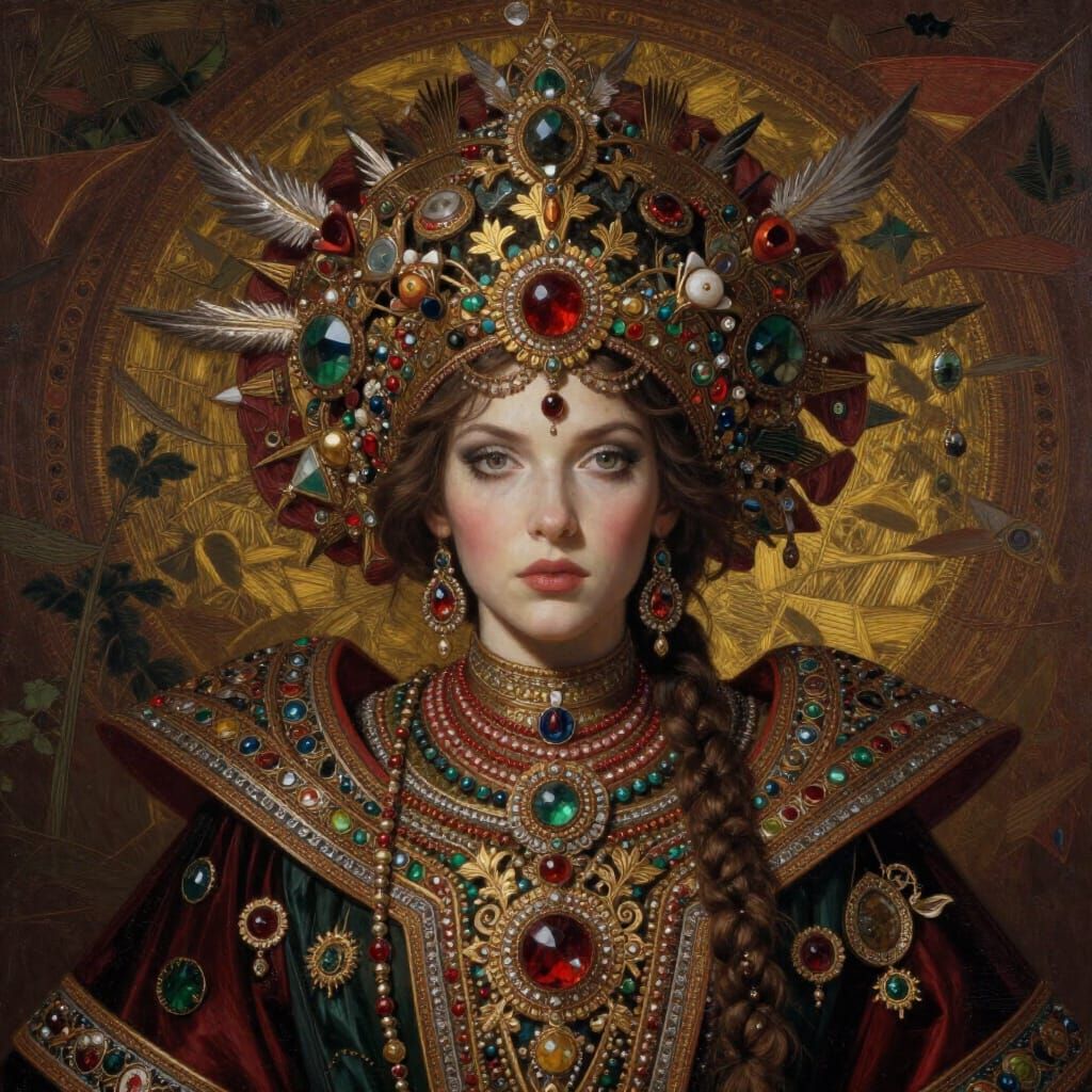 Lurid Byzantine Landscape Painting