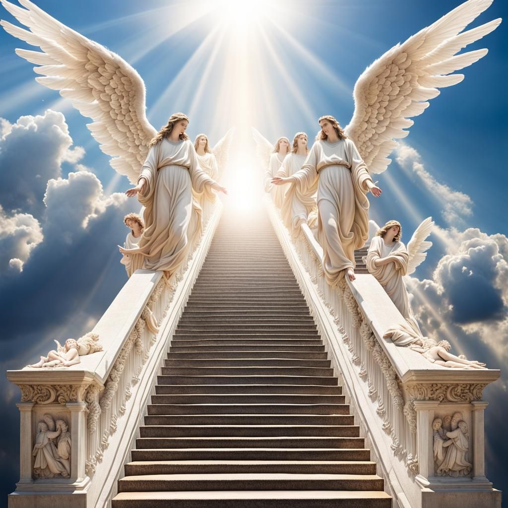 Angelic Stairway to Heaven with Jesus Christ