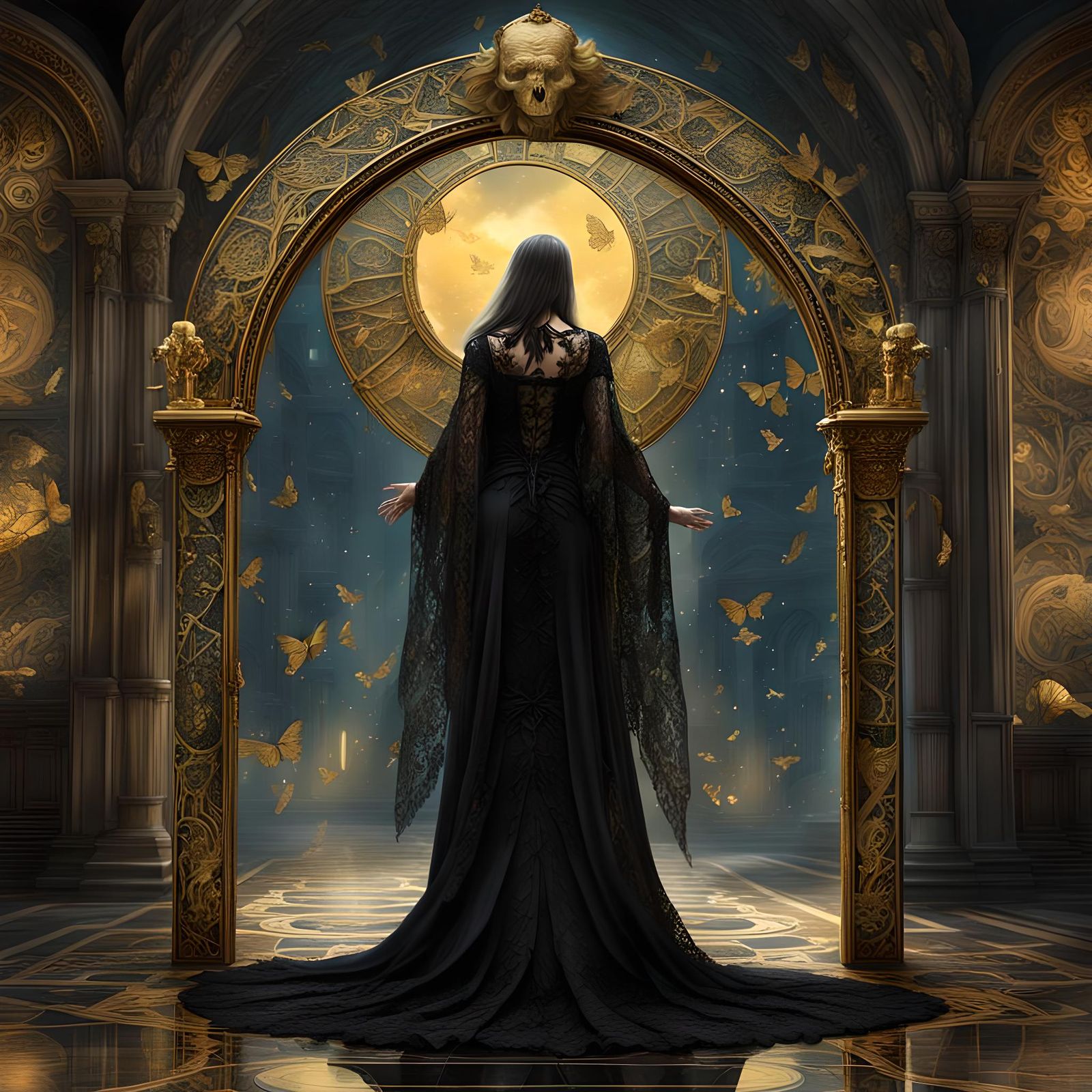 Angel Reflection in a Dark Mirror