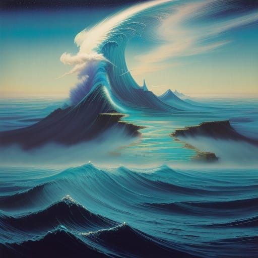 Ethereal Tsunami Descends from Heavenly Skies