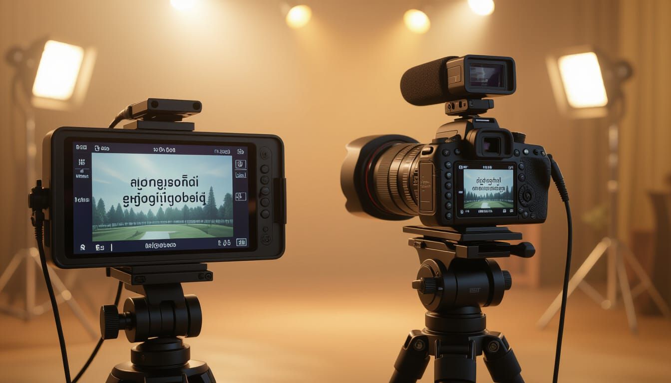 Modern Video Production Scene in 8K Resolution