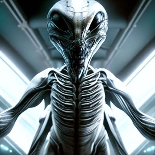 Hyperdetailed Symmetrical Alien Xenomorph in Photorealistic ...