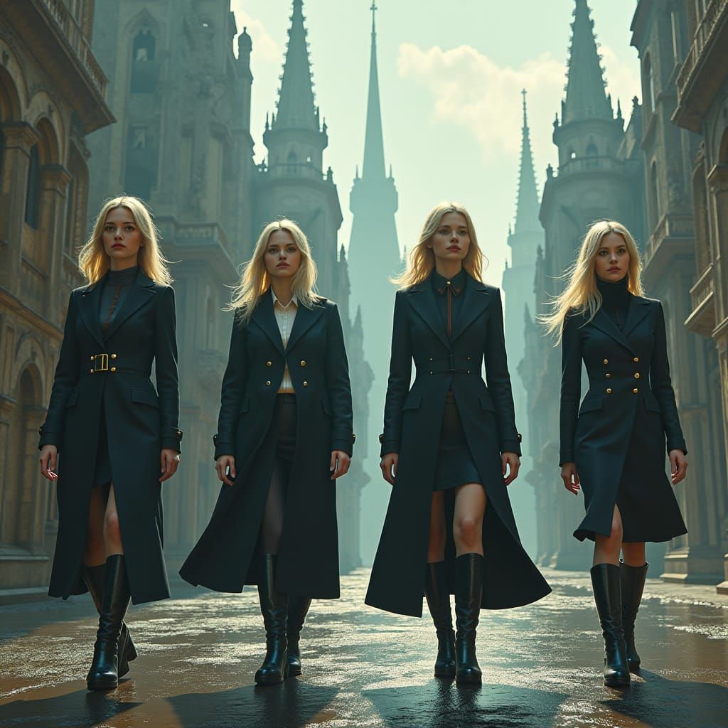 Nicole Kidman Clones in the City of Booted Women