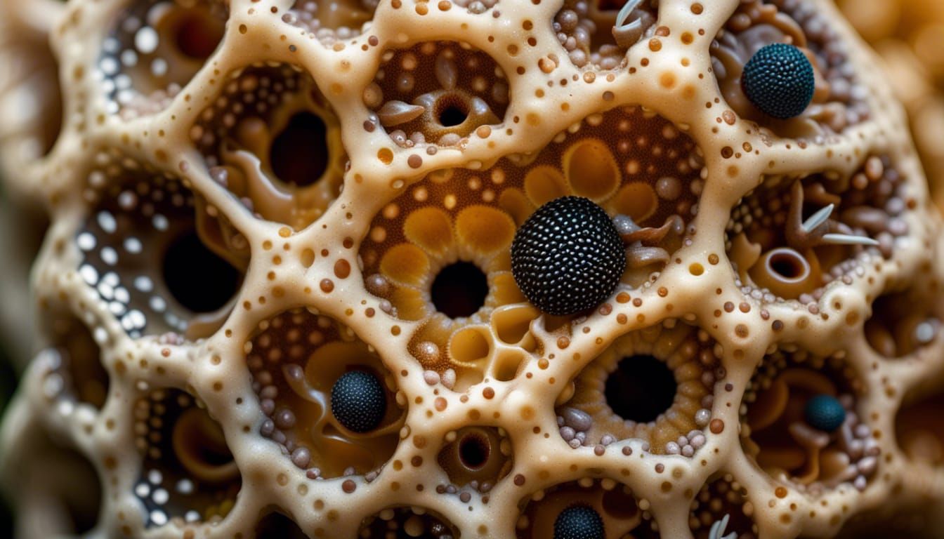 Macro Barnacle Parasite: Trypophobia Inducing Image