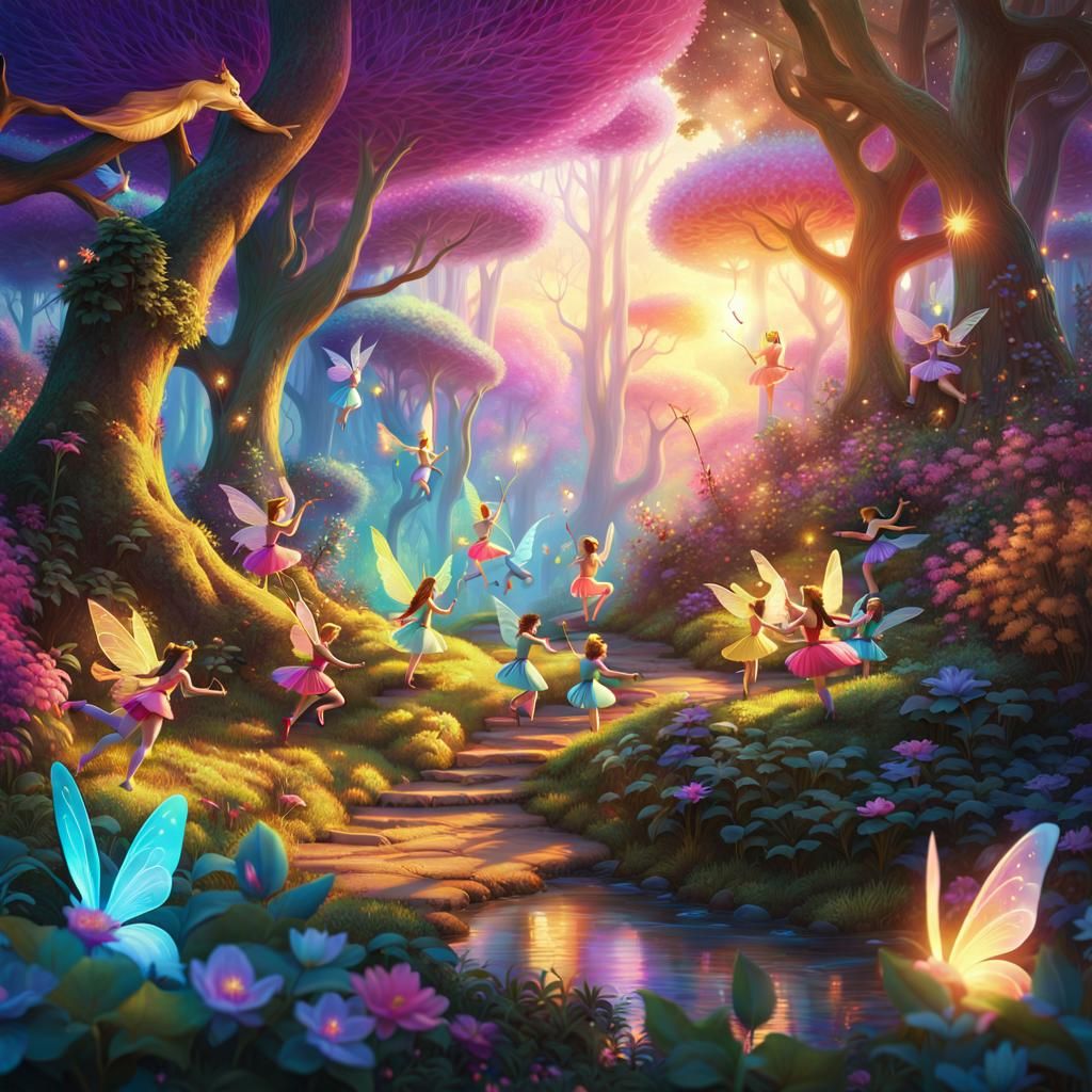 Magical Fantasy Realm in Disney-Inspired Digital Art