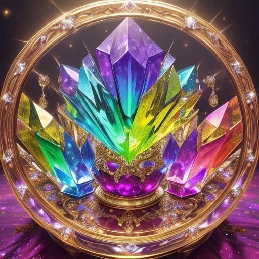 Luxurious Baroque Chalice in Vibrant Colors