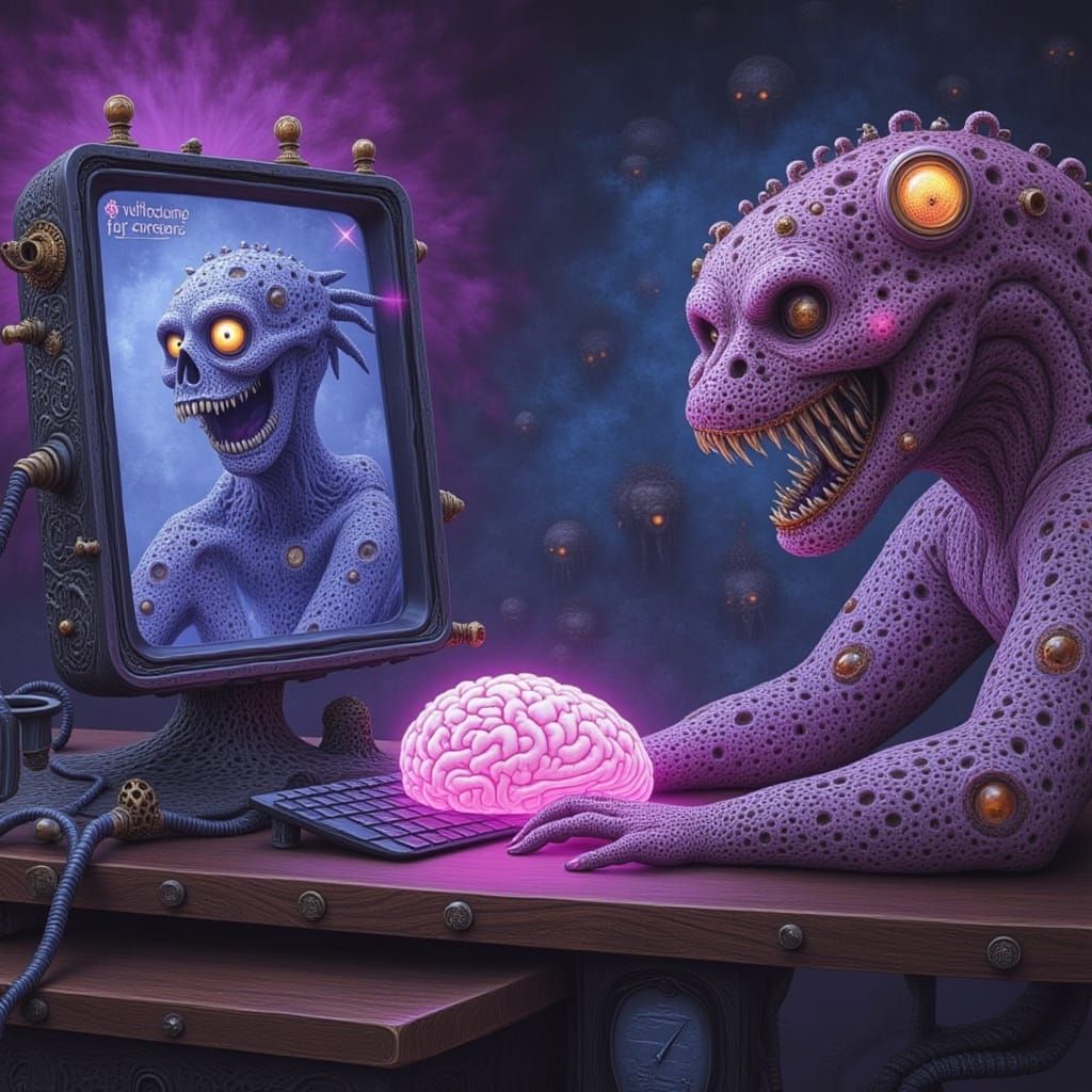 Steampunk Doctor's Surreal Zombie Telemedicine