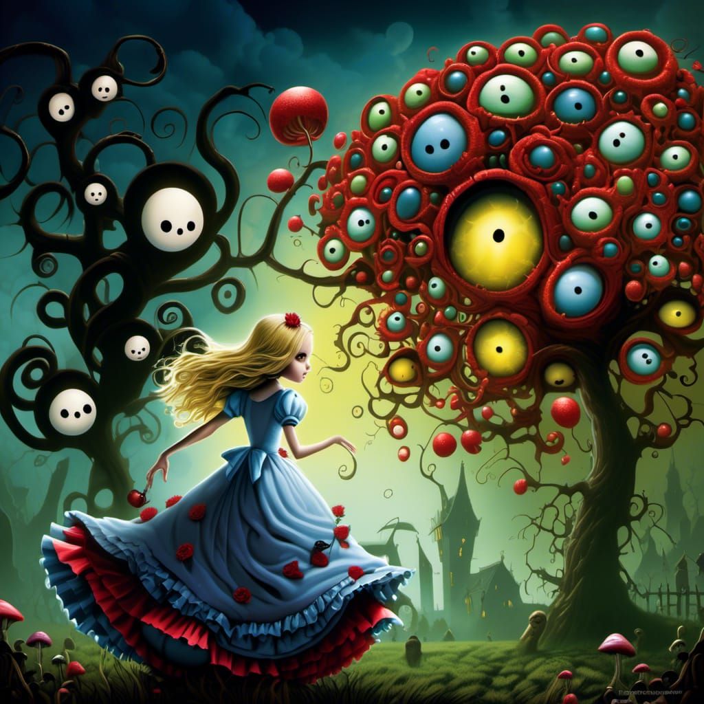 Alice in Zombieland: A Burtonesque Vision