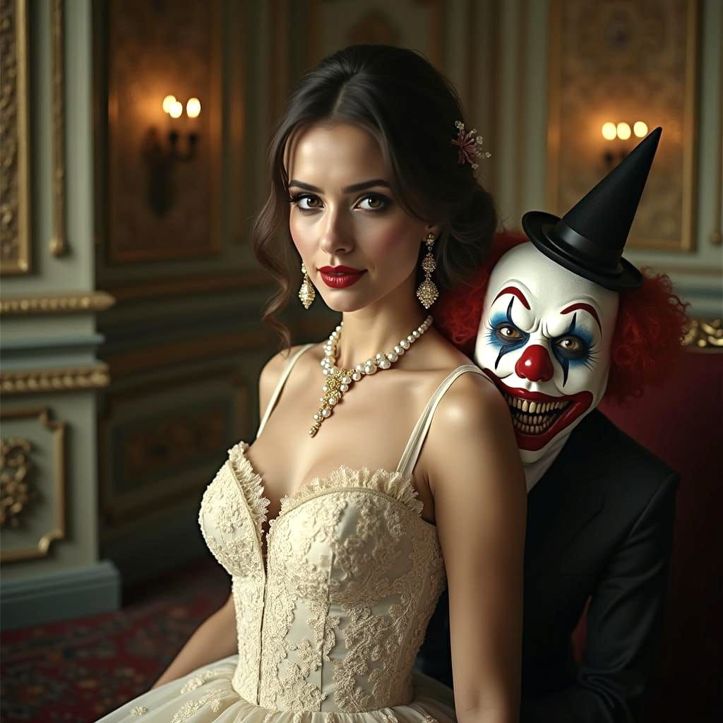 Formal Portrait with Clown