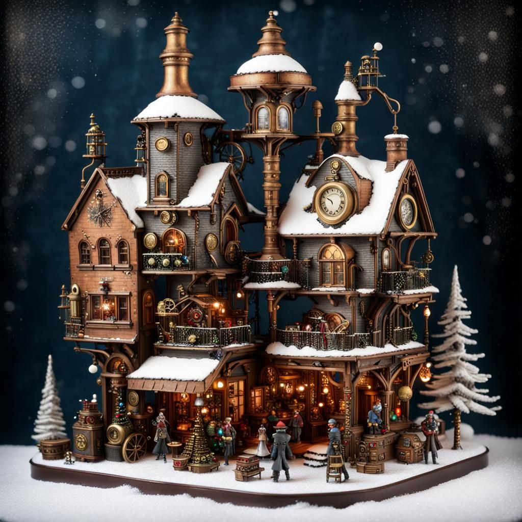 Miniature Steampunk Dollhouse