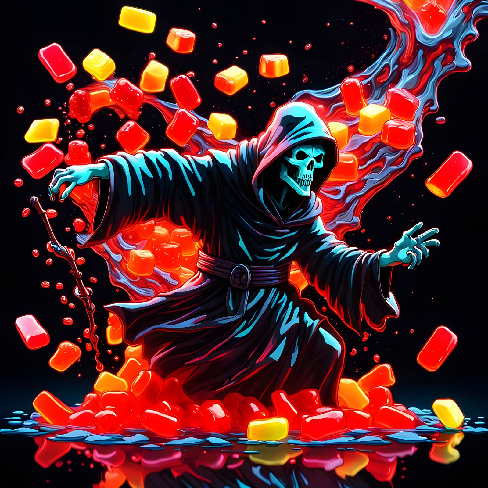 Oops Splash Of Grim Reaper Sweets.