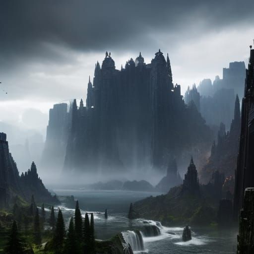 Epic Dark Fantasy Last Stand: Cinematic Digital Painting