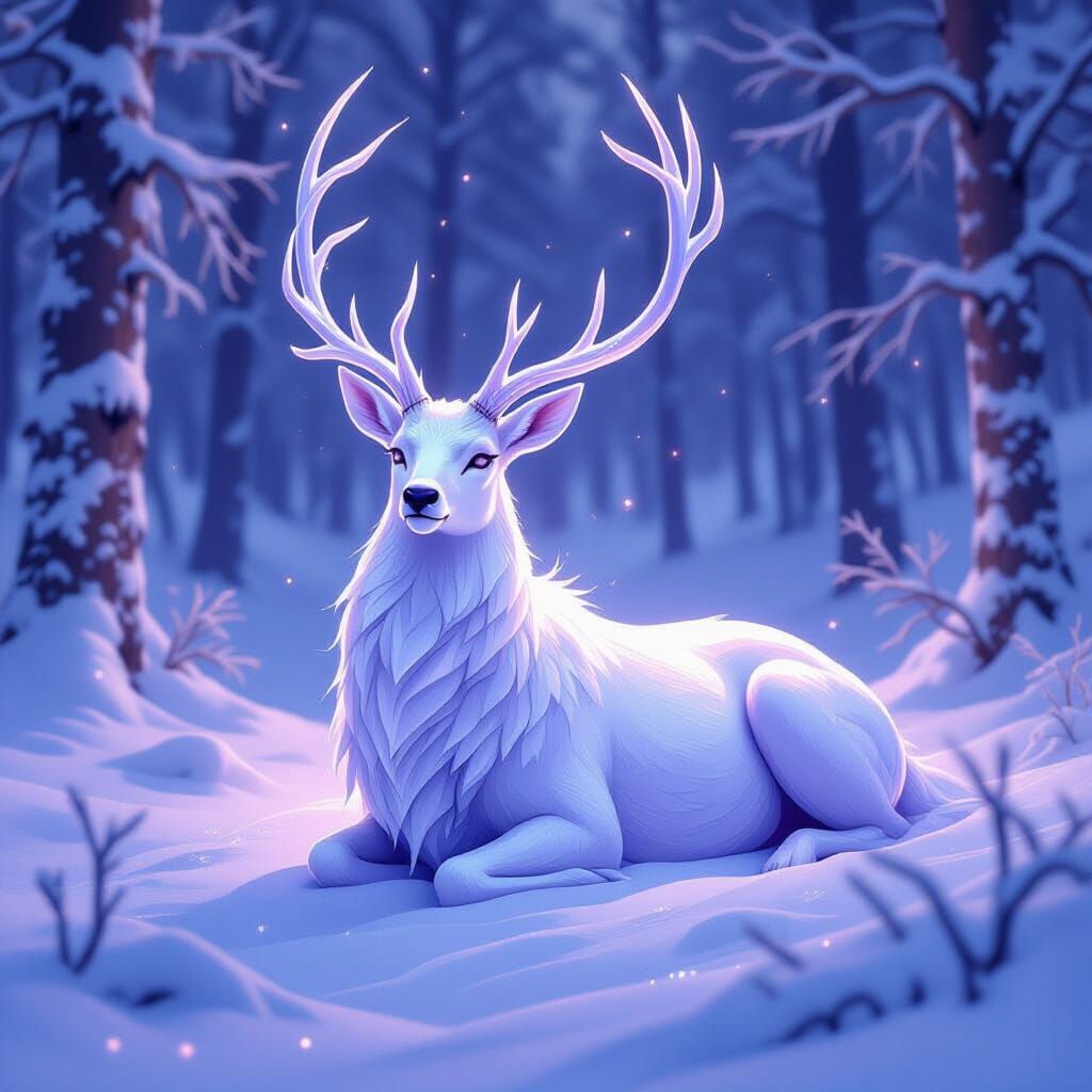 The Purple Snow Spirit is a beautiful and ethereal being, re...