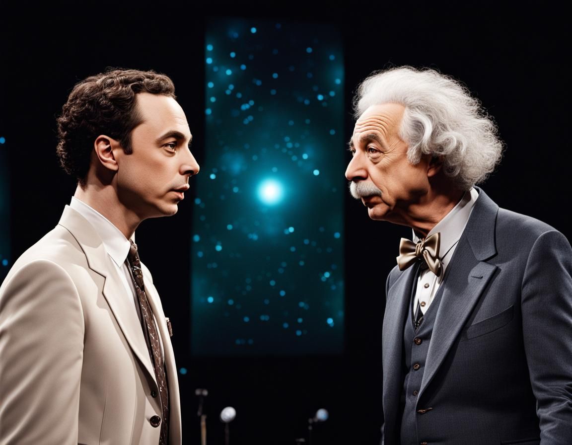 Sheldon Cooper vs Einstein: Hyperrealistic Science Duel