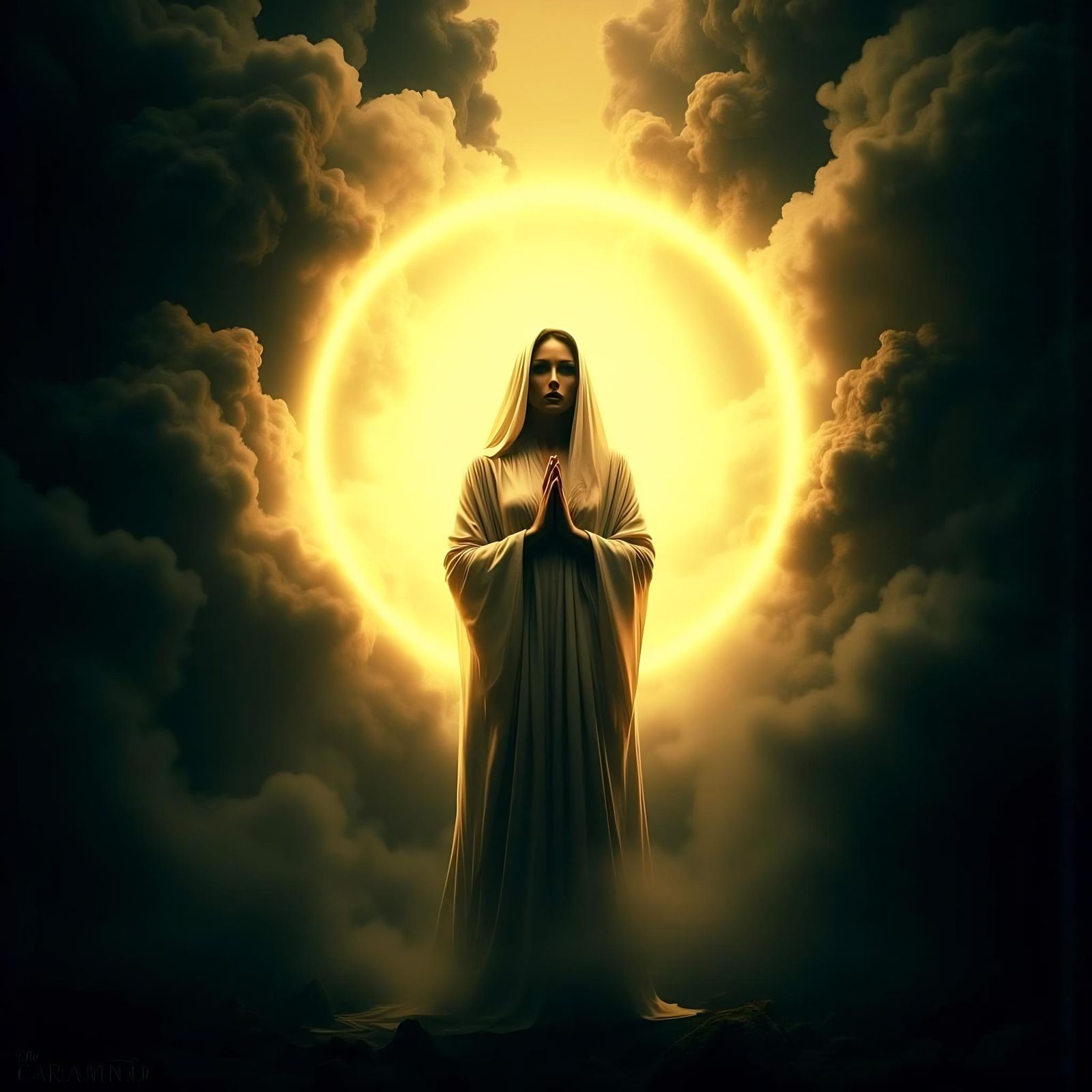 Cleric of Light Protected by Ethereal Sphere