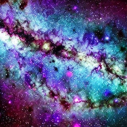 Hyperdetailed Photorealistic Milky Way Galaxy