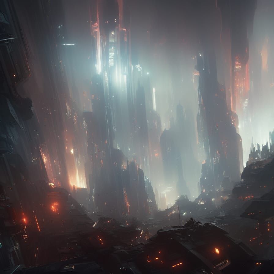 Futuristic Riots: A Dark Fantasy Masterpiece