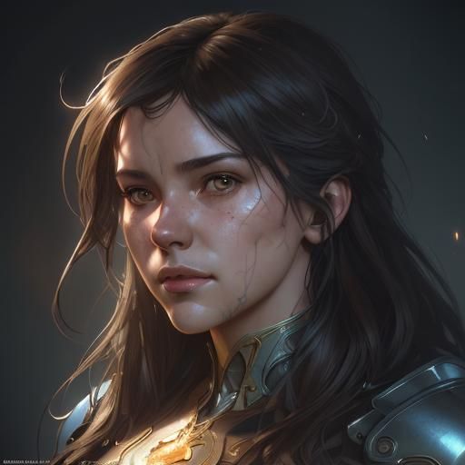 Detailed Portrait with Dynamic Lighting