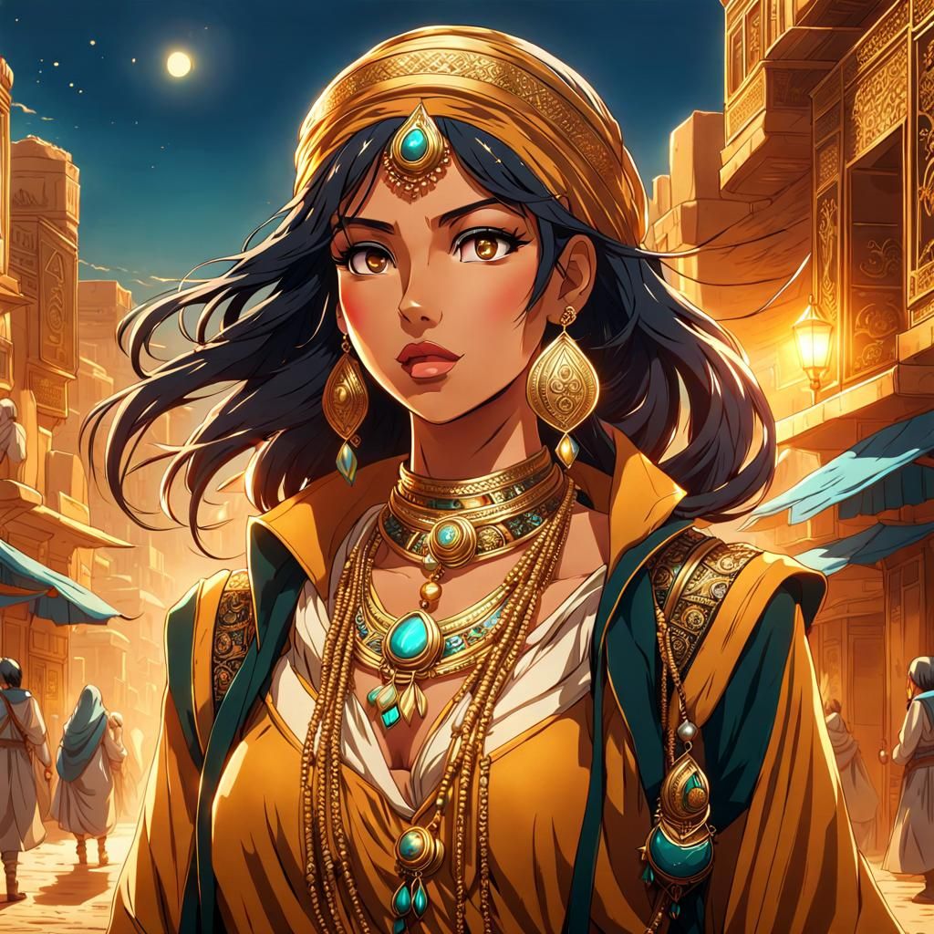 Arabian anime girl...