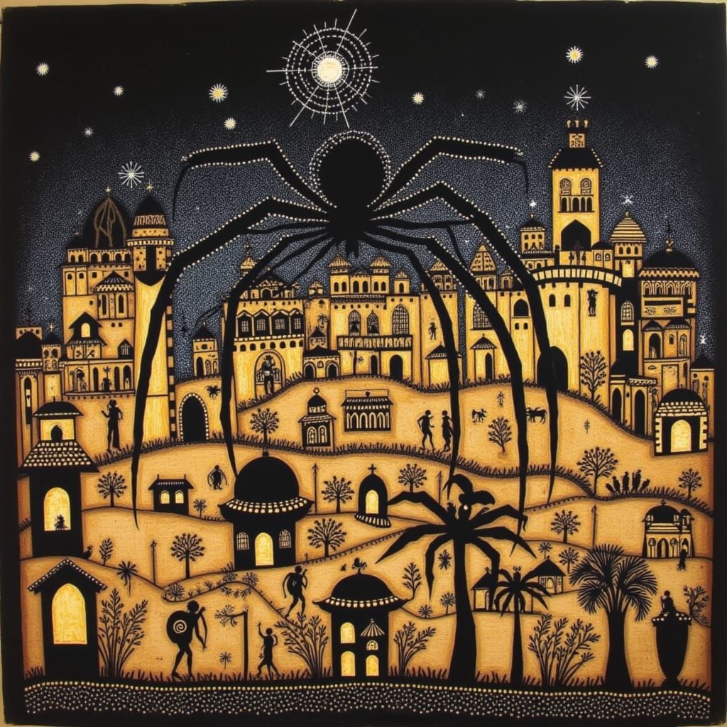 Moroccan Bazaar Scene