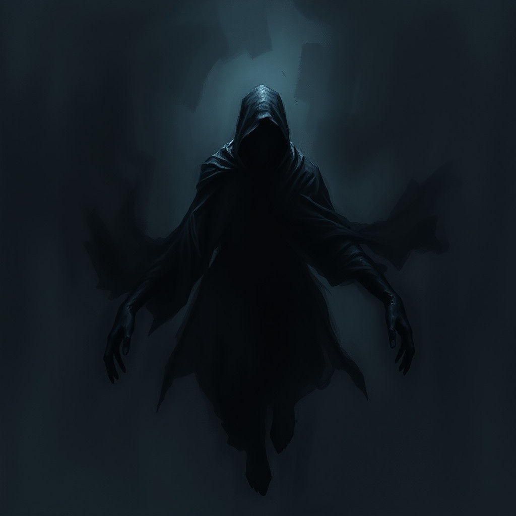 Dark Figure in Shadows: A Dark Fantasy Image