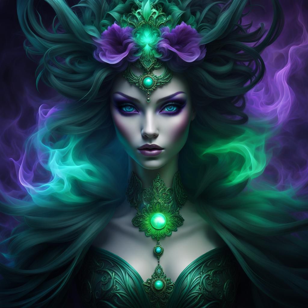 Soulless Doll of Darkness with Emerald Fire