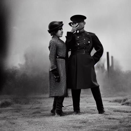 Edie Sedgwick and Andy Warhol in a Foggy Civil War Battlefie...