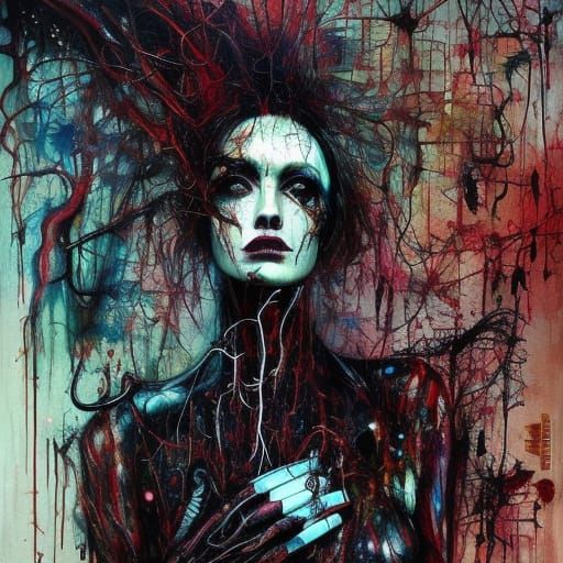 Eerie Surreal Sci-Fi Horror Artwork