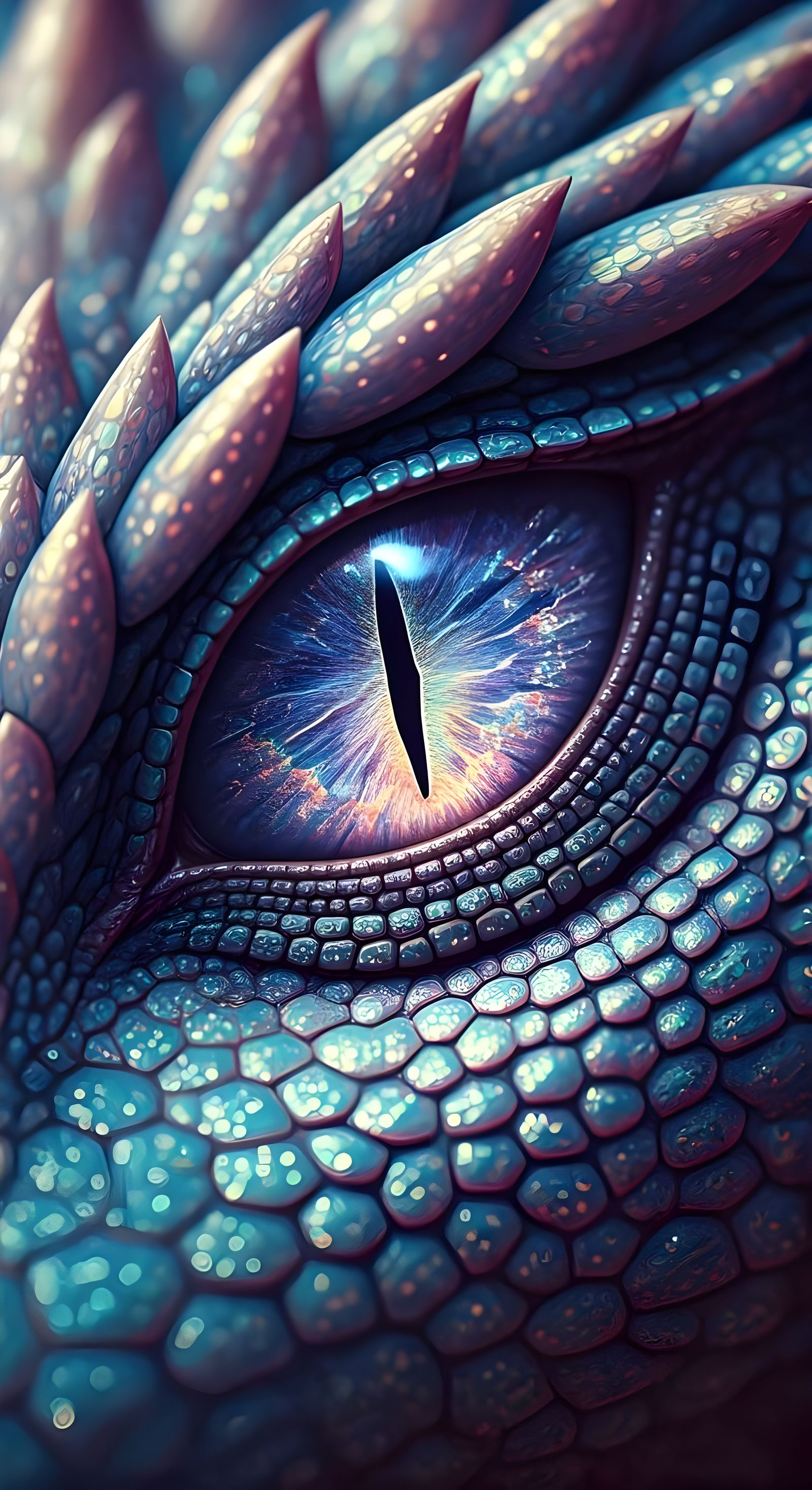 Mesmerizing Dragon Eye in Disney Style