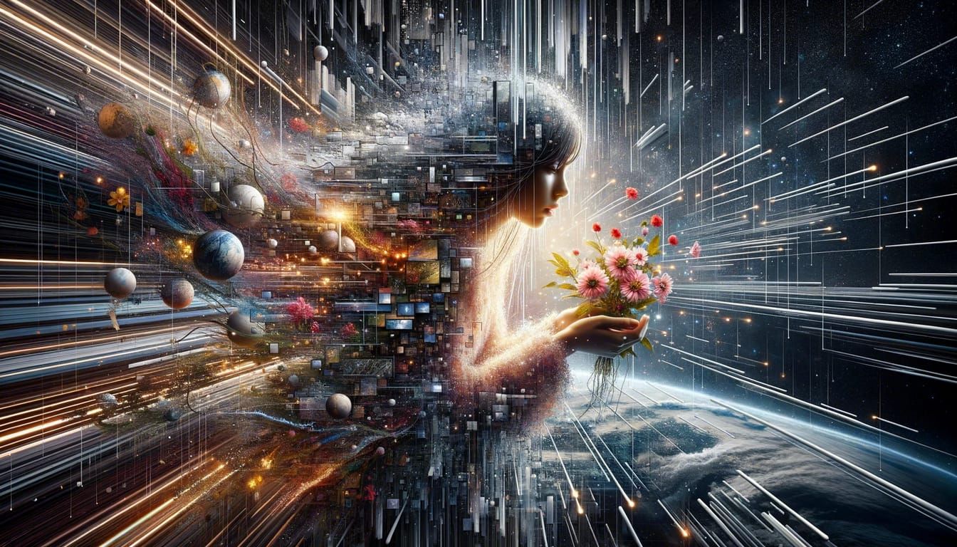 Stylized AI Image of the World